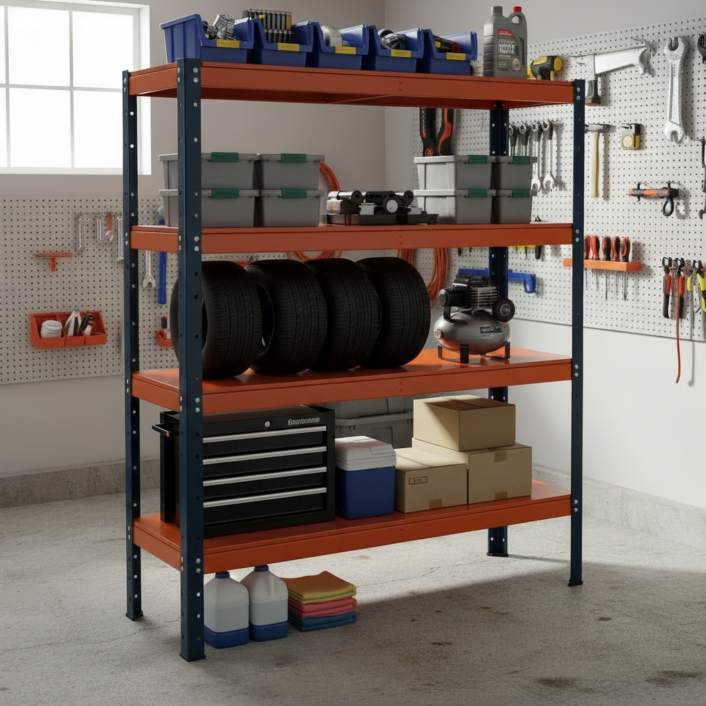 Shelving unit in home garage v2